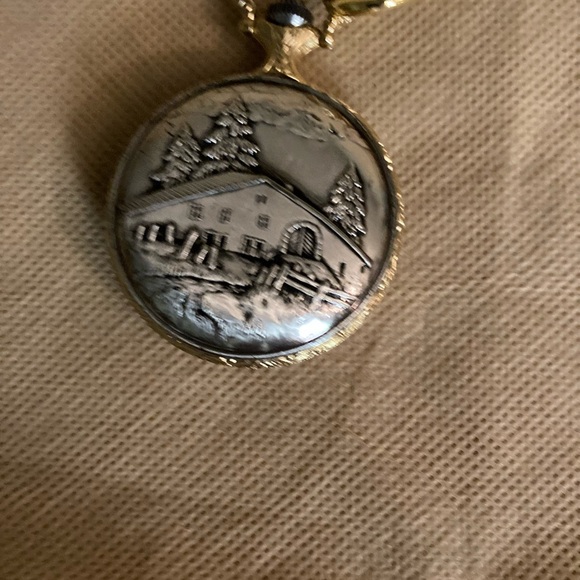 Vintage Joel Lambard quarts pocket watch - Picture 2 of 4